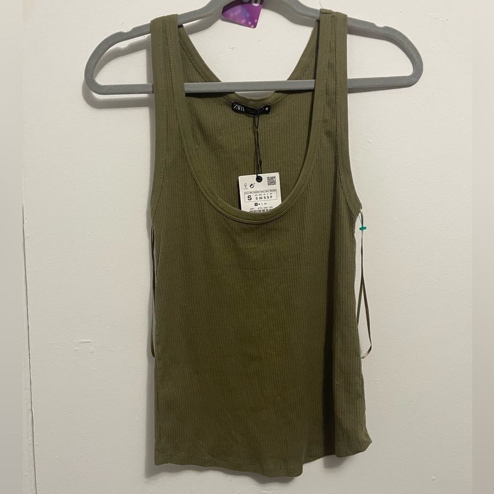 Zara ripped tank top